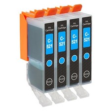 4 Cyan Ink Cartridges for Canon PIXMA iP4700 MP560 MP640 MX860