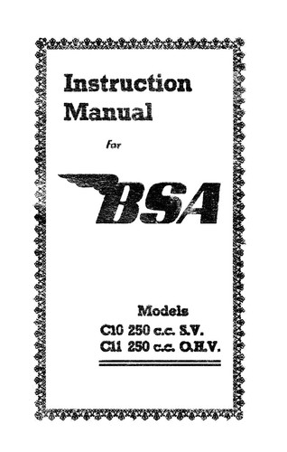 1951 bsa c10 c11 - (0295),