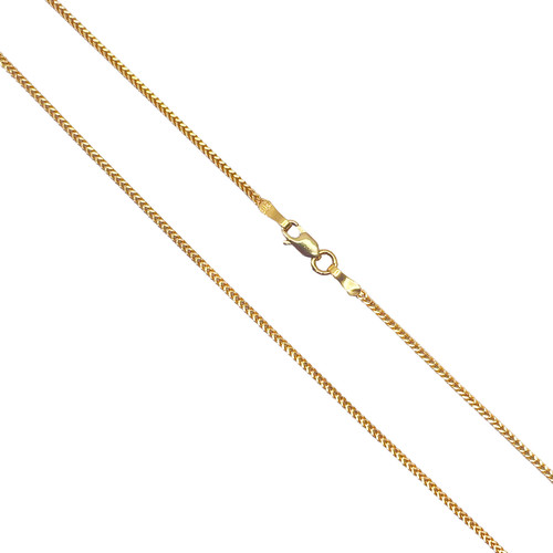 22ct yellow gold solid foxtail - 22ct,