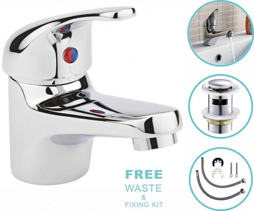 Chrome basin mixer taps - chrome,