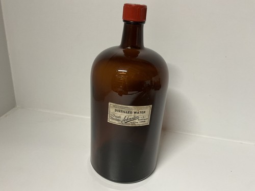 Vintage large amber glass - large,