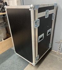 Swan Flight Case 16u Road Trunk (Hex) amp 19" rack latched mixer top 10u wheeled