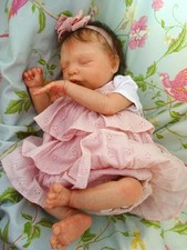 Reborn baby girl Lea (Leo)L.Ed 19"5lb Cas Love Brace JosyNN Josy Newborn Nursery
