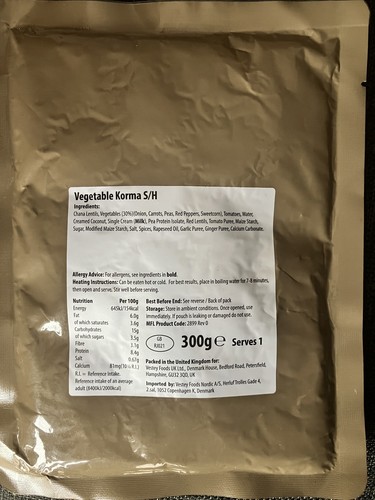 British army vegetable - british, korma
