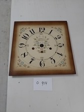 NEW ENGLAND PILLAR AND SCROLL WESTMINSTER CHIMES CLOCK WOODEN DIAL