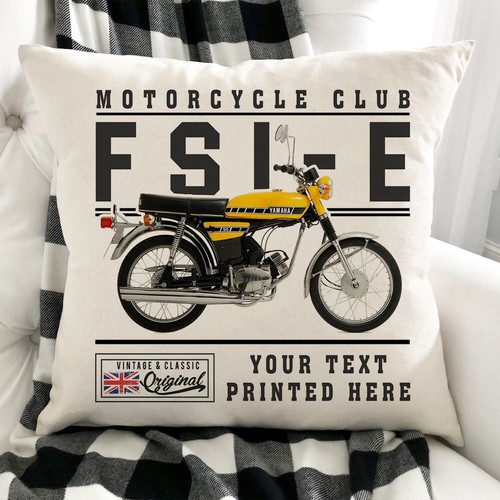 Personalised motorbike cushion - personalised,