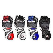 Akito Sport Max Summer Bike Leather Motorcycle Racing Re-inforced Bike Glove - T