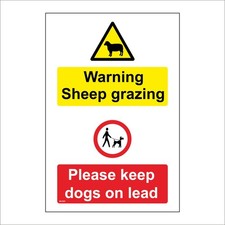 SIGN WARNING SHEEP GRAZING