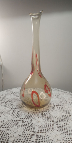 Murano art glass vase - art,