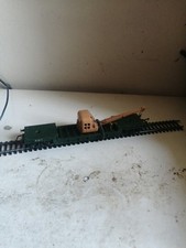 TRIANG 00 GAUGE  R 118/213 41917 LOW LOADER  WAGON Green With Crane 