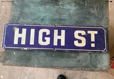 Very Old Enamel Street Sign