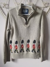 Trotters Chelsea Clothing Co Oatmeal Half Zip Marching Guardsman Jumper 2-3 year
