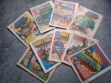 9 Issues Vintage Battle Action  Comic October - December 1978