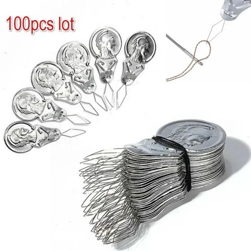 100pcs bow needle threader - bow,