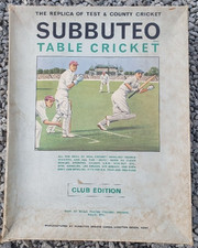 Vintage 1960s Subbuteo Club Edition Cricket Set
