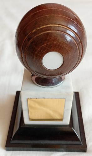 Lawn green bowling trophy - bowling,