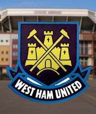 West Ham United Sign Cast Iron Repro Hammers Plaque