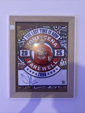 WWE John Cena Signed 11x14 Farewell Tour Poster Autographed Promo Photo