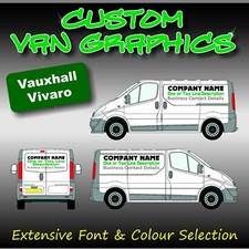 Van Graphics Sign Writing Vehicle lettering signs Vauxhall Vivaro