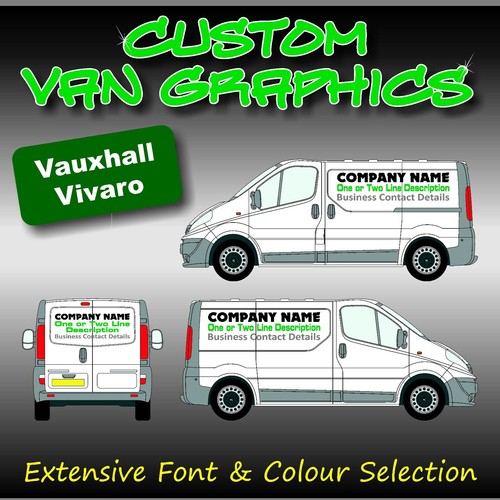 Van graphics sign writing - van,