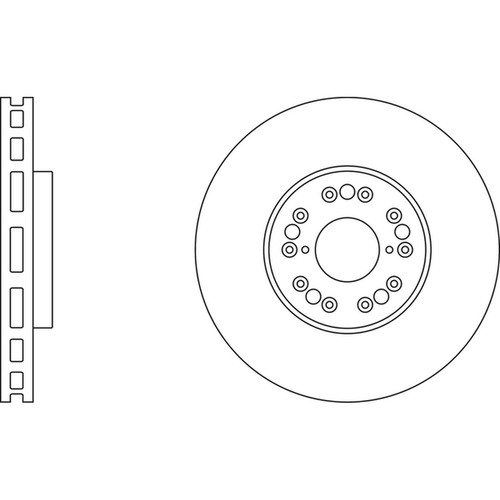 Brake discs vented for - 2x,