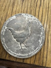 National Egg Laying Test Silver Hen Medal Elkington & Co Birmingham