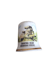 Dancing Bear Brimham Rocks Thimble, National Trust, 3cm, Vintage