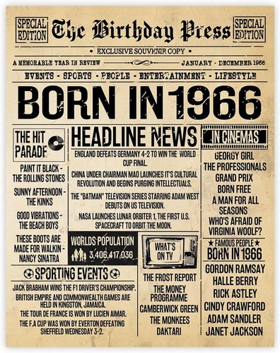 Unframed 1966 vintage - 1966,