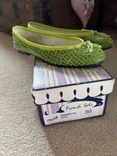 French Sole Ballet Lime Green