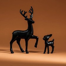 2pcs Resin Mother & Baby Deer