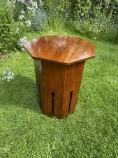 Arts And Crafts Style Solid Mahogany Coffee Side Table Plant Stand Bedside