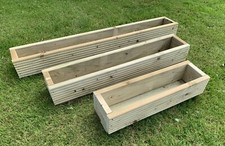 Wooden Garden Decking Planters