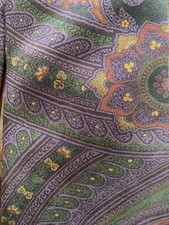 Ralph Lauren Purple Label -Ancient Madder  Silk Tie Oversized Paisley Design