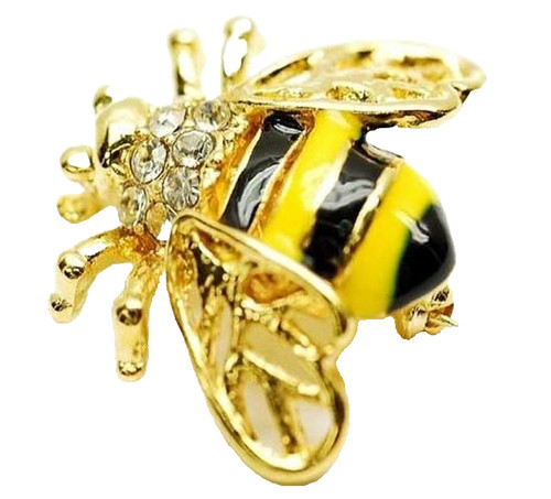 Gold tone honey bee - tone,