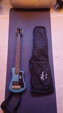 Hoffner Travel Guitar In Teal Excellent Condition Barely Used