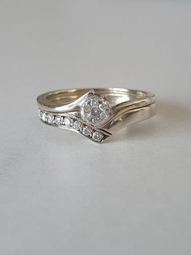 9ct white gold engagement - , &