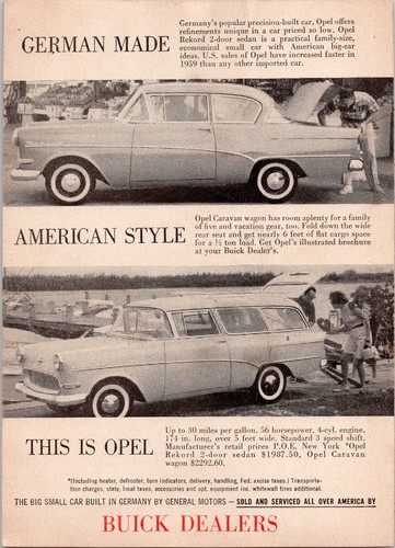 1959 opel rekord - rekord, caravan