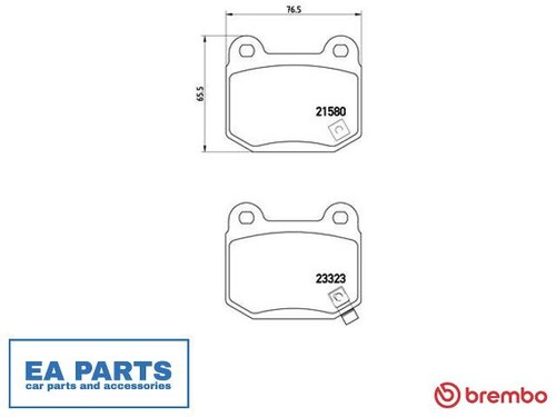 Brake pad set - set,, for