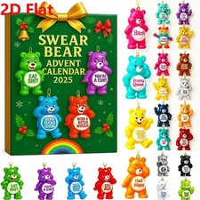 Swear Bear Advent Calendar 2025,Myideaglobal.My 24 Days Christmas Countdown 2D
