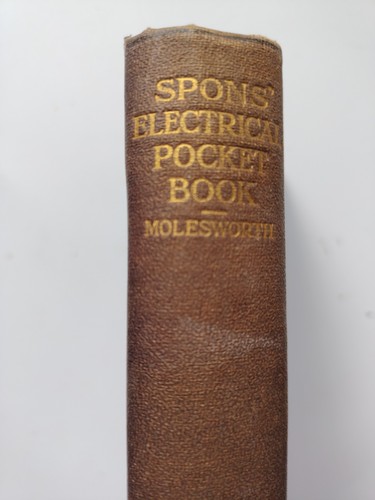 Spons electrical pocket book - electrical, pocket-book