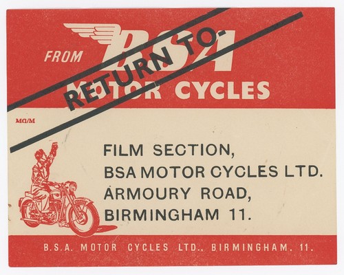 Vintage bsa motor cycles ltd - bsa,