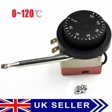 Car Capillary Thermostat Cooling Radiator Fan Control Switch Universal 0-120℃ UK
