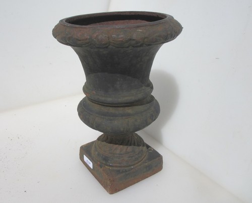Victorian iron urn planter - victorian,