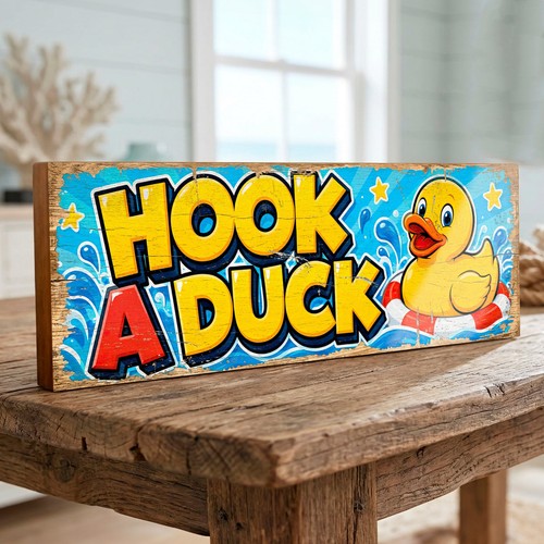 Hook duck fairground stall - duck,