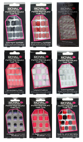 Royal petite pre glued - royal, nail