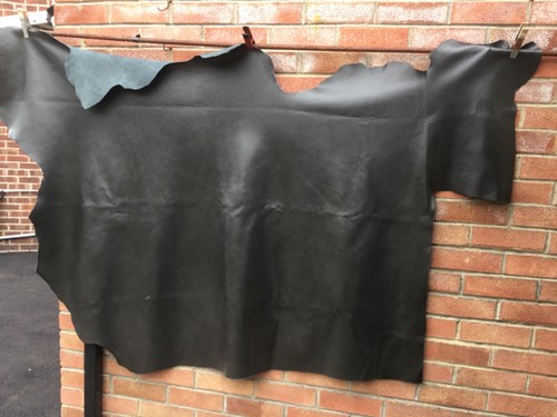 Large off cut leather hide - off,