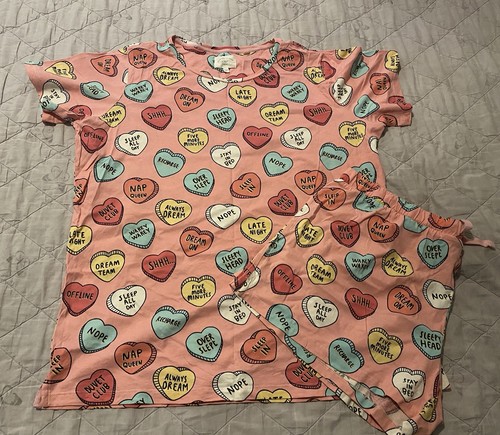 Ladies next hearts pyjamas - hearts,