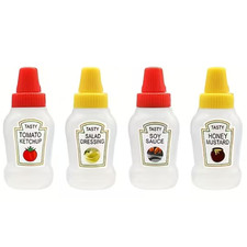 4pcs Mini Sauce Bottles 25ml