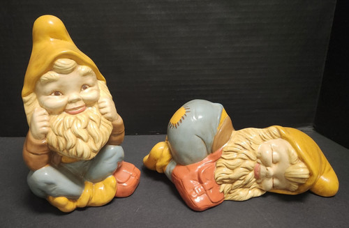 Lot vtg 70s garden gnome - lot,