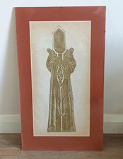 Mid 20th century brass rubbing